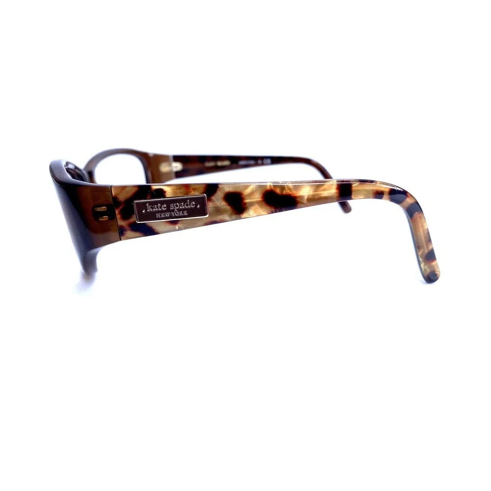 Kate Spade NY Brown Tortoise Oval Wrap Frame Glasses Italy DEE/S 01W0 54 17 120